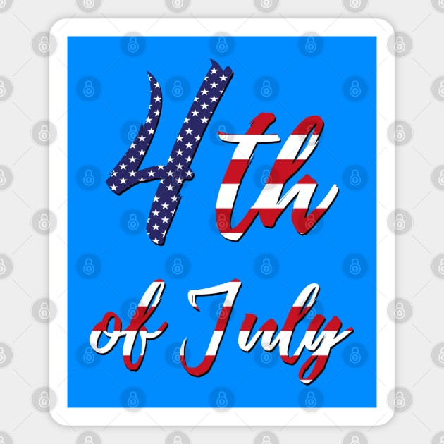 4th of July American Flag Magnet by Scar